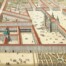 Regiæ Bibliothecæ, Equestris Academiæ, Veteris Castri cum suo utriuque Foro, ad septentrionem Inspectio, in Theatrum Sabaudiae, Amsterdam. Blaeu, 1682, t. I, tav. 13