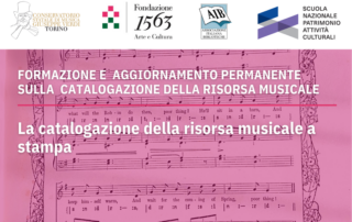 Corso di formazione e aggiornamento professionale sulle pratiche di catalogazione della risorsa musicale a stampa, 2025